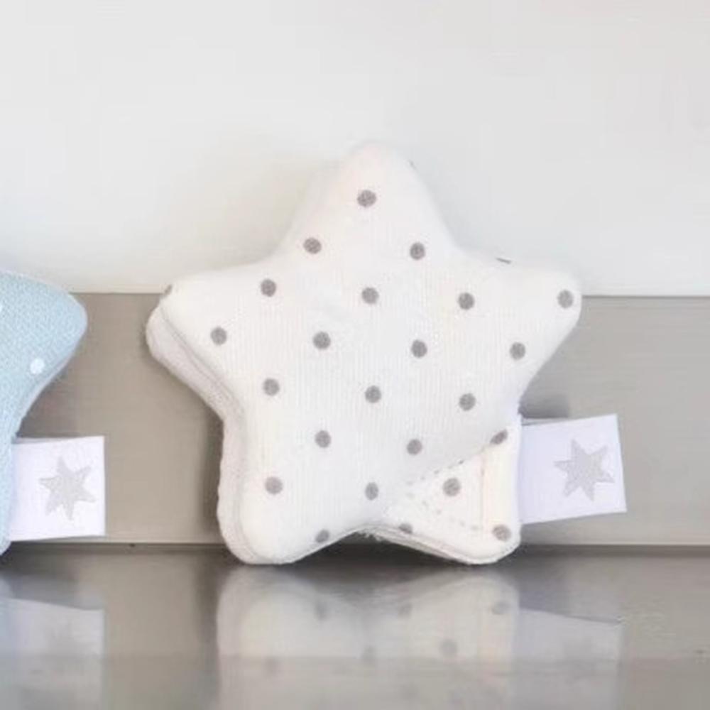 Desktop Cable Manager Ins Style Fabric Star Cable Manager Headphone Storage Bag Headphone Data Storage Organizer белый