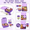 Bento Lunch Box with 8oz Soup Thermo Leakproof Lunch Food Containers with 4 Compartment Insulated Hot Food Jar with Lunch Bag f