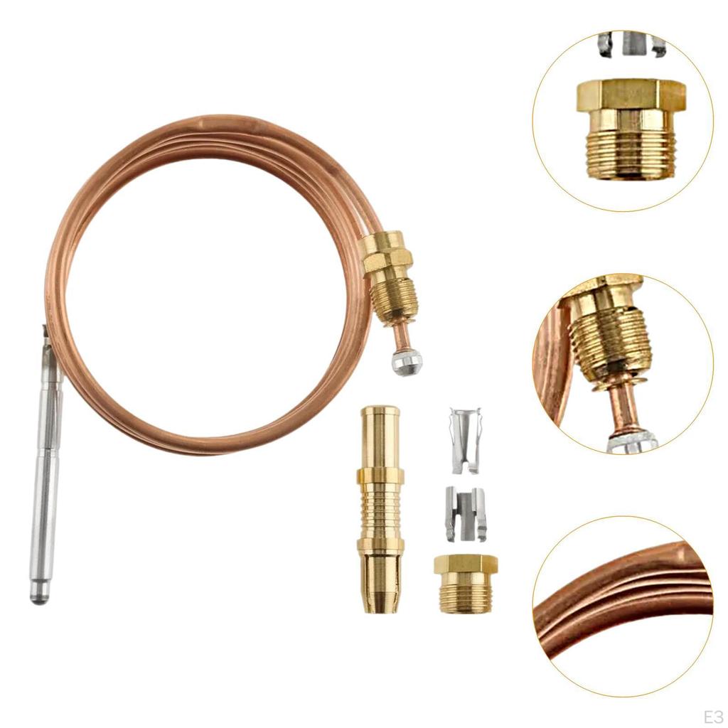 Kit de înlocuire pentru termocuplu din cupru portabil pentru arzătoare cu control cu ​​termostat