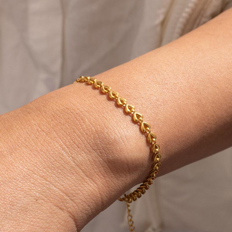 

Нержавеющая сталь 316L Застежка OT Жемчужные ожерелья Браслеты Foxanry Креативные Модные Элегантные Не выцветающие Свадебные украшения Подарки EL0101 Bracelet золотой