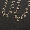 Colorful Flower Anklet & Simple Wish Necklace - European & American Style, AK030