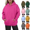 Damenmode Täglich Vielseitig Lässig Rundhals-Sweatshirts Langarm Farb-Oberteil Sweatshirts