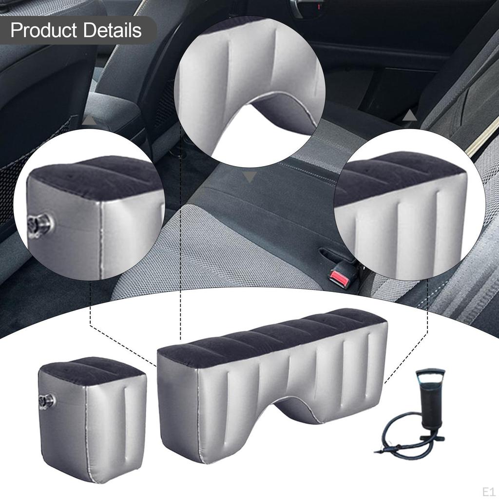 2 Pieces Car Air Mattress Back Seat Pads Lightweight Auto Accessories Portable Bed Cushions for