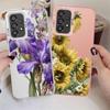 Fashion Sunflower Art Phone Cover Case for Samsung Galaxy A72 A23 A71 A13 A14 A56 A32 A36 A25 A73 A12 A17 A52 A16 A34 A54