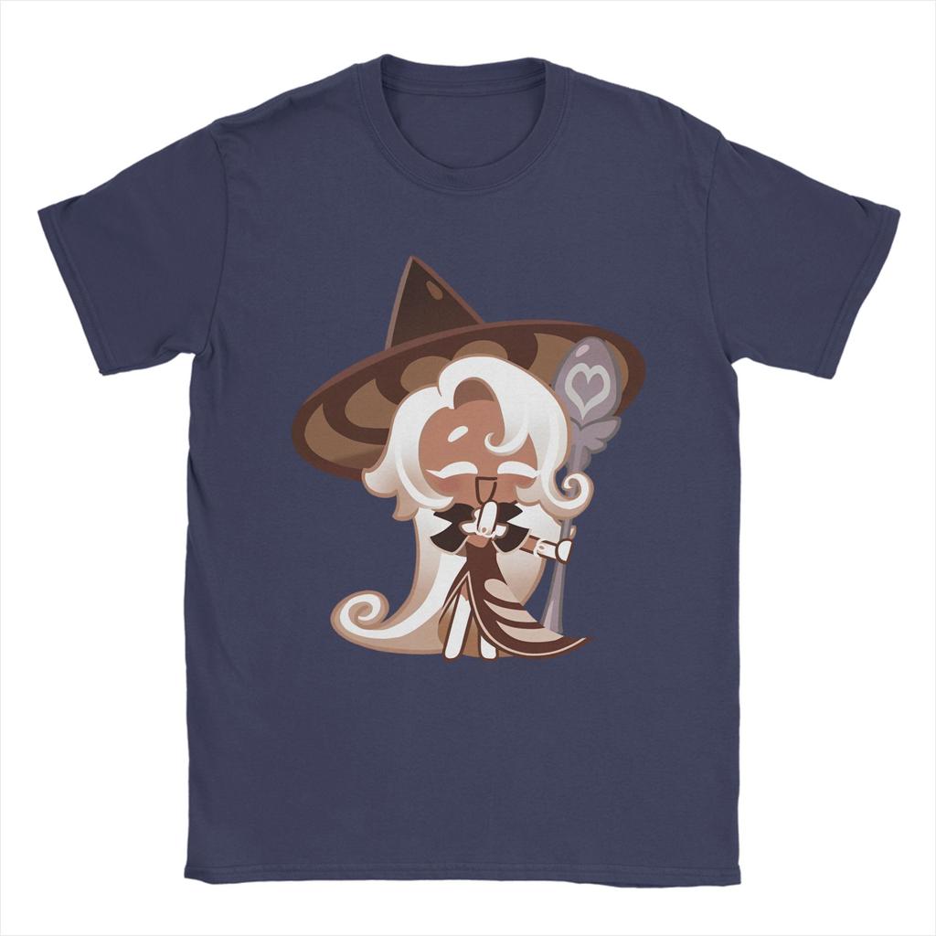 Cookies Run Kingdom TShirt for Unisex Latte Cookie Vintage Pure Cotton Tees Crew Neck Short Sleeve T Shirts Printed Clothes