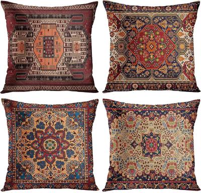 Vintage Persian Square Floral Pattern Cushion Cover Decorative Pillowcase Home Decor