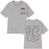 Conan Gray Wishbone World Tour Printed Tees Men Women Fashion T-shirts Short-sleeved Loose Cotton Aesthetic Trendy T-shirts