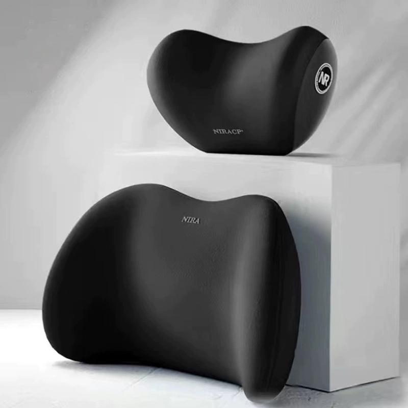 Car Headrest/Lumbar Support Car Neck Pillow Waist Cushion Driver Seat Backrest Car Cushion Driving Lumbar Support Waist Support