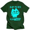 Brand Men T-shirt Funny Cat Print Men Tshirts Casual O-neck Men Shirts Streetwear Luminous Men Oversized T-shirt Male Tees Tops