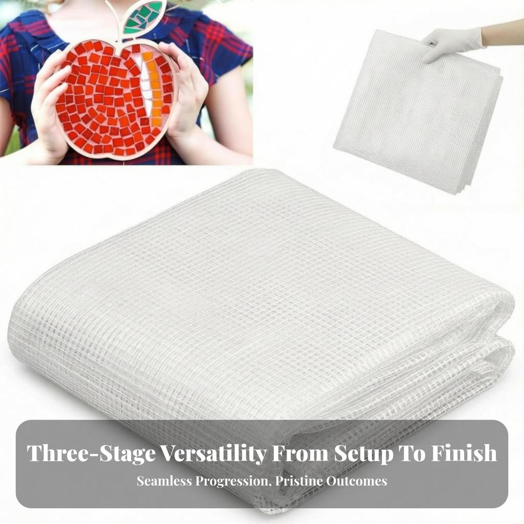 2 Pieces Fiberglass Tessellation Mesh Flexible Tile