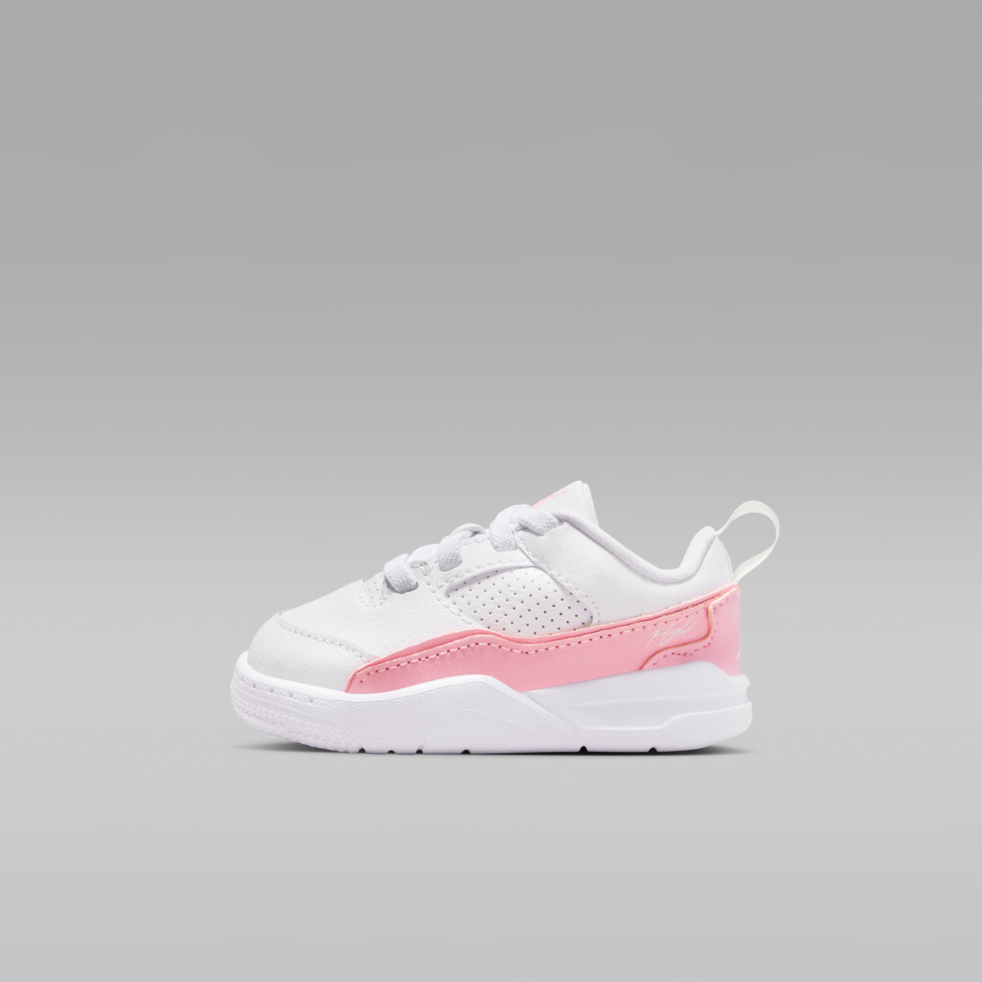 Jordan Flight Court White Medium Soft Pink (TD) 23.5