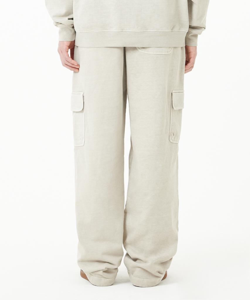 LMC Oval Overdyed Cargo Sweat Pants Beige