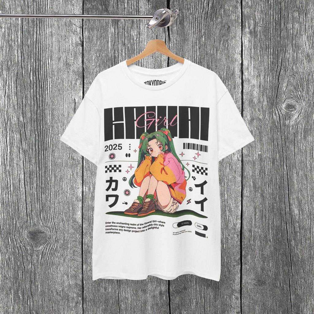 Anime Girl Graphic T-Shirt: Kawaii Japanese Streetwear