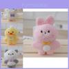 Adorable Plush Bunny Keychain Stuffed Animal Soft Pp Cotton Cute Toy Pendant