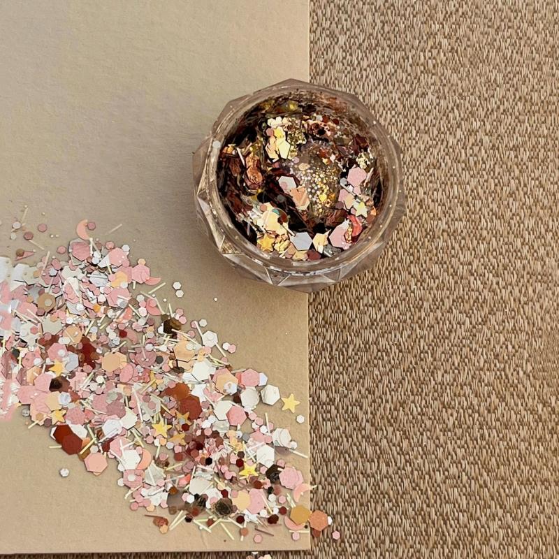 Séquins Colorés pour Ongles Multi-styles Fragments Super Scintillants Poudre pour Ongles Décorations pour la Création d'Ornements de Manucure DIY