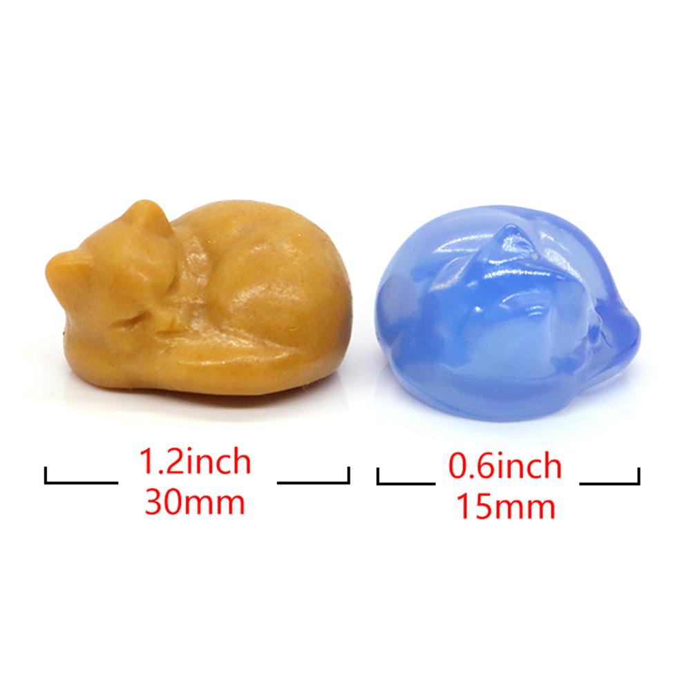 30mm Niedliche Katzenstatue Naturstein Kristall Handgeschnitzt Heilendes Tierfigur Reiki Edelstein Handwerk Heimdekoration Feiertagsgeschenk