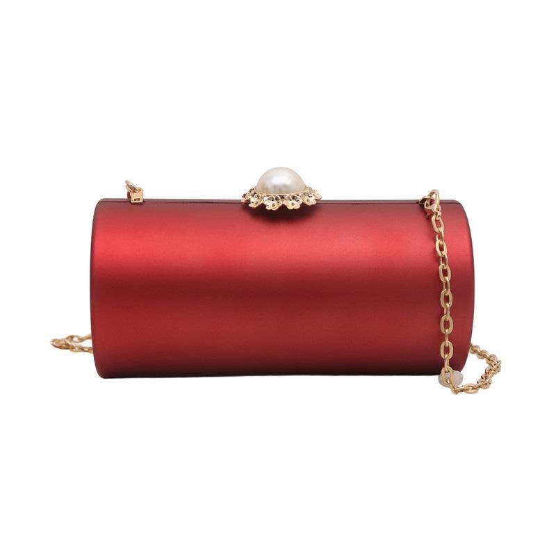 

Acrylic Cylinder Bag 2025 New Fashion Niche Evening Bag Women s Shoulder Chain Box Bag Trendy