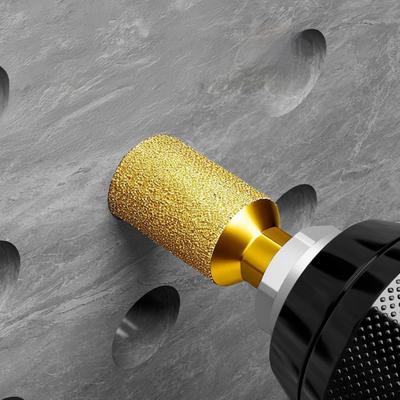 סט מקדחי יהלום לקידוח אריחים עם ליבת קידוח שעוות קירור לשיש גרניט זכוכית בטון כלי קידוח אריחים עם שוקס משושה מונע החלקה