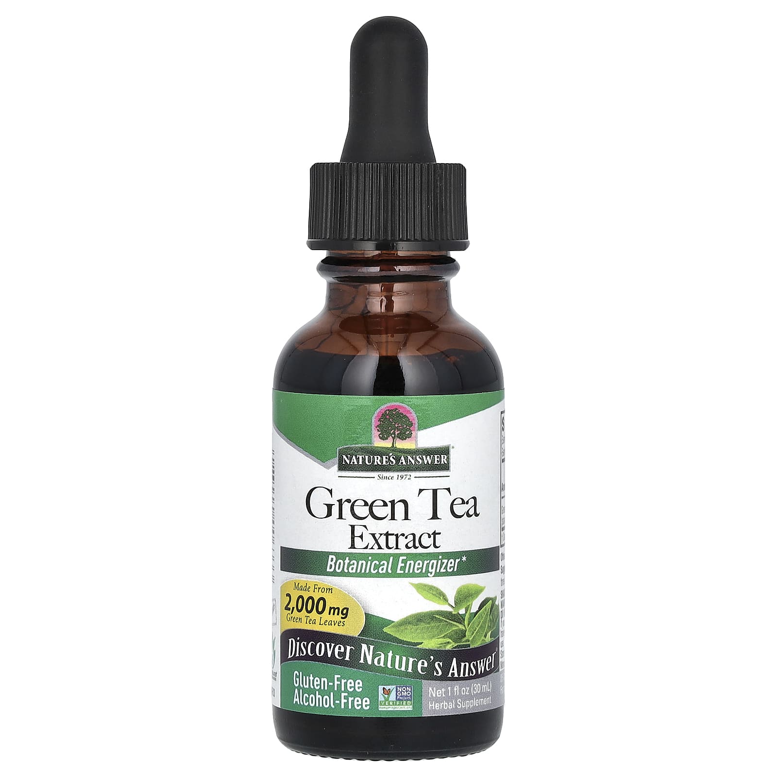 

Nature S Answer, Green Tea Extract, Alcohol Free, 760Mg, 30Ml(1Fl Oz)