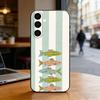 Three Color Striped Fish Phone Case Black Silicone Soft For Samsung Galaxy A73,A72,A71,A70,A53,A52,A51
