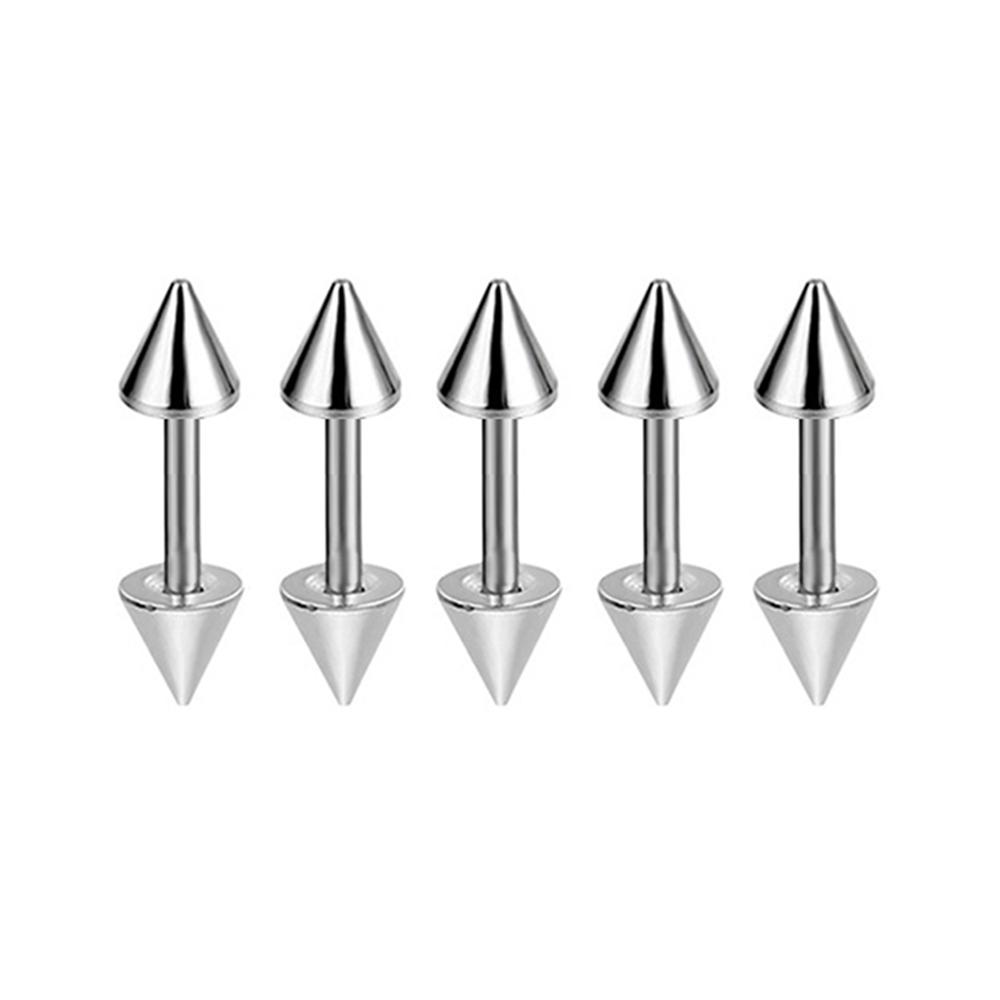 2/5/10Pcs Medical Stainless Steel Labret, Lip Piercing Jewelry Tragus Cartilage Ear Studs Earrings For Women / Men Trend