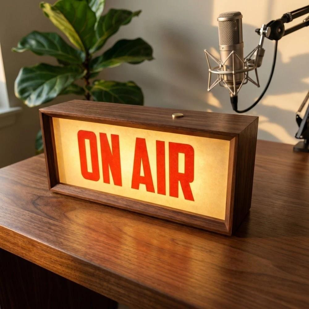 Schreibtischhalterung ON AIR Schild Sendung Sendung On Air Box Licht Heimstudio