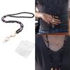 Fashion Women's Lanyard Necklace Natural Key Lanyard Badge Card Holder  Card Protector