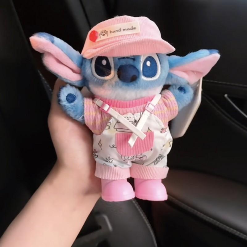 Stitch Plush Keychain Cartoon Character Pendant Cute Chef Doll Bag Charm Gift Kids