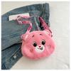 Cartoon Plush Bear Crossbody Travel Casual Shoulder Phone Purse Bag Portable Zipper Pouch