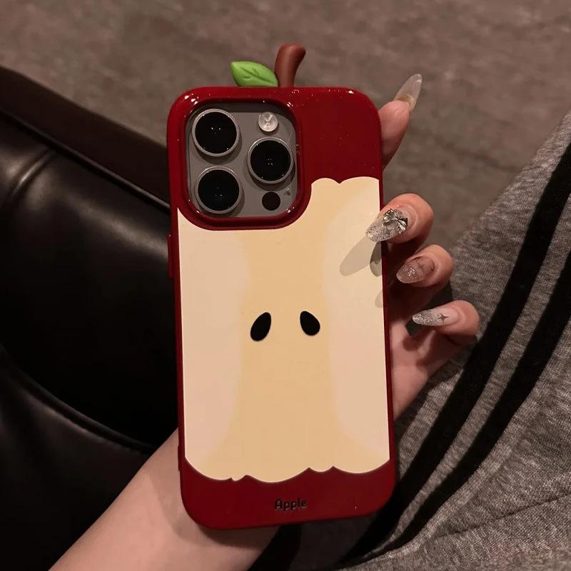 Creative Apple Core Suitable for IPhone 16 Mobile Phone Case Apple 15 Protective Case 14 Niche High End Sense 13 Soft Shell 12