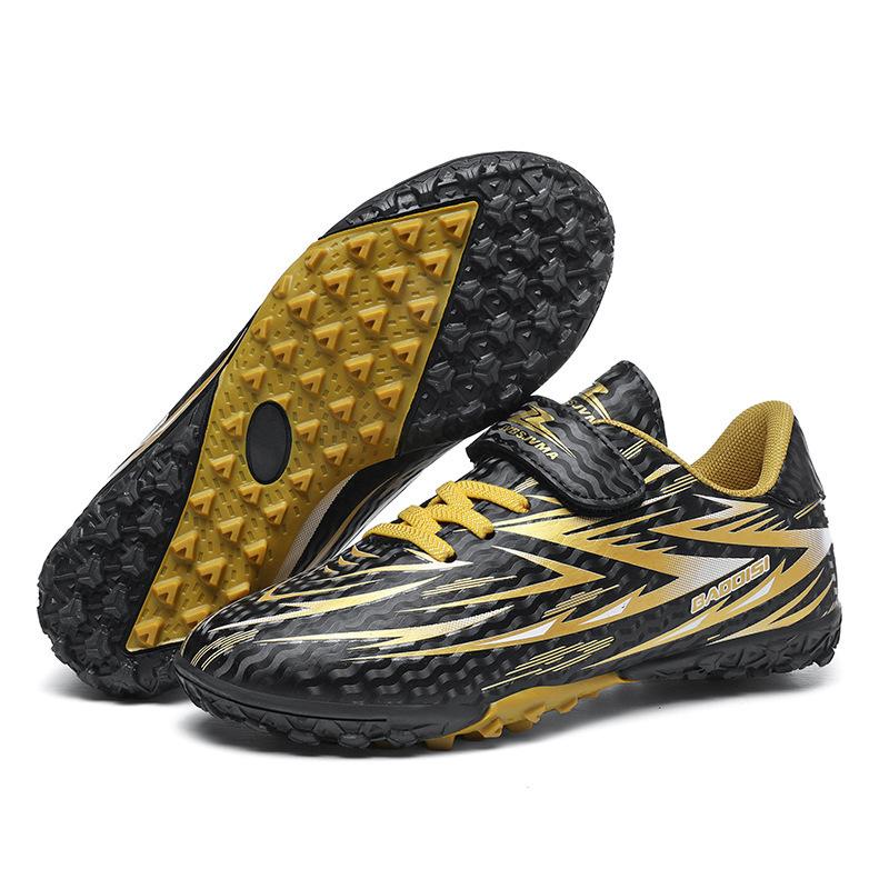 2025 summer new youth low-top Velcro football shoes big children's game long nails broken nails training football shoes