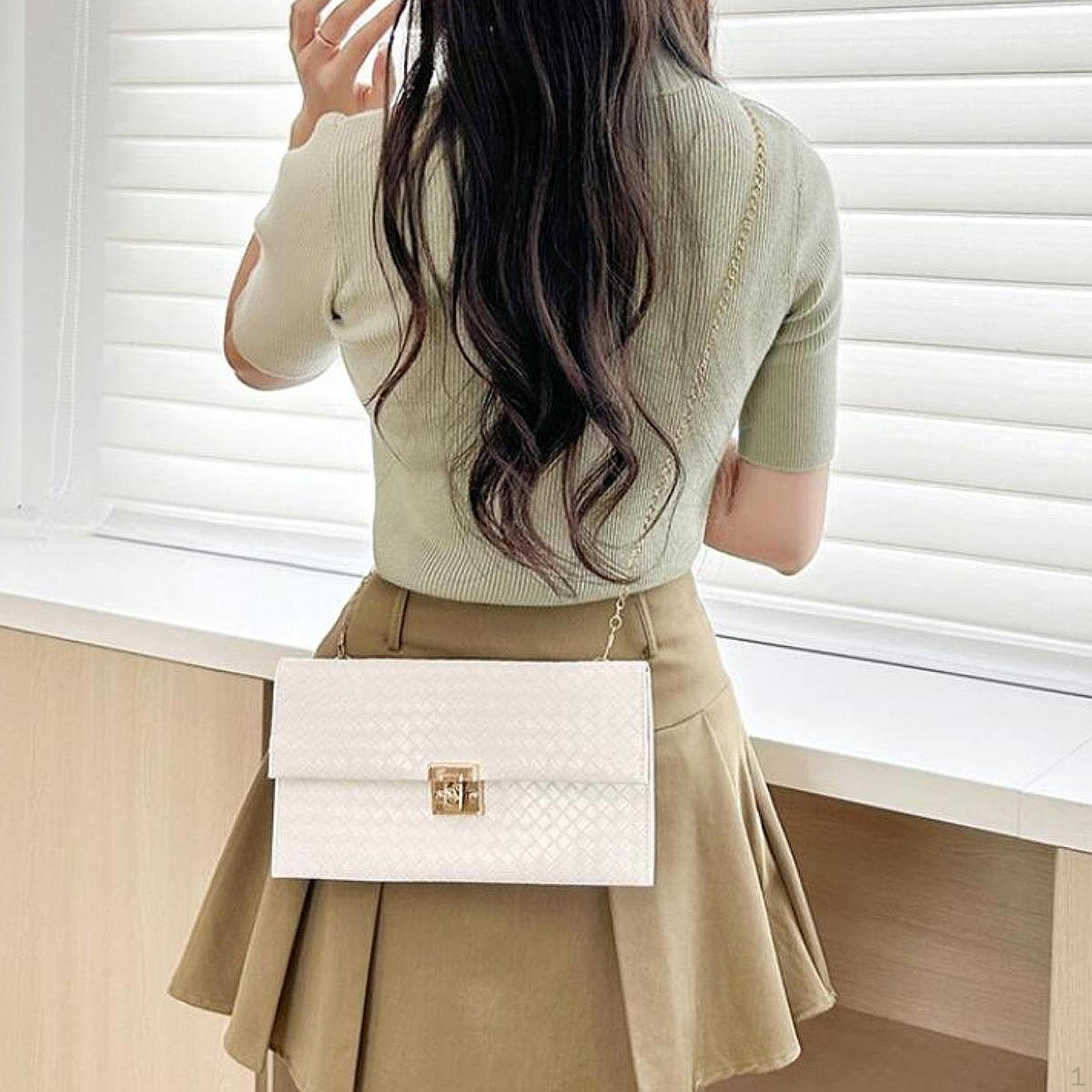 

Клатч для женщин Сумка на плечо Банкет Шопинг Путешествия Мероприятия Ужин белый