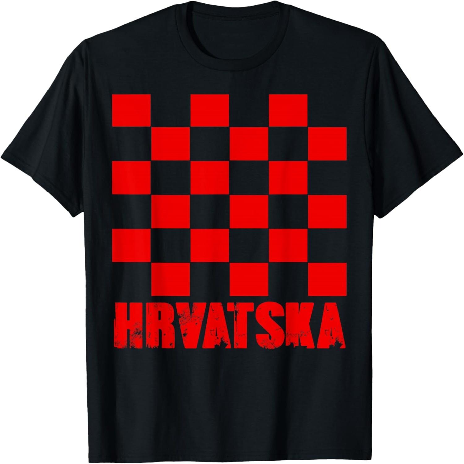 CROATIA T-shirt Croatian Flag Hrvatska Soccer Jersey Style S