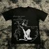 Classic Y2k Gothic Style High Street Tshirt Print Oversized T Shirt Harajuku Round Neck Cotton Tops 2026 Summer Unisex Unisex Tops