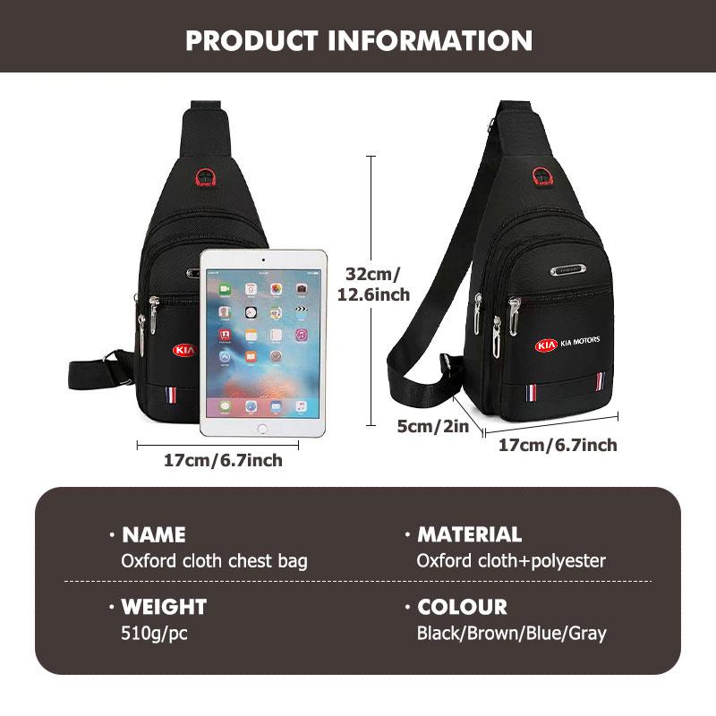 MFTE5 For KIA Car Logo Oxford Fabric Men's Fashion Trend Casual Waterproof Messenger Bag Cerato Soul Venga Forte Spectra Sedona Niro