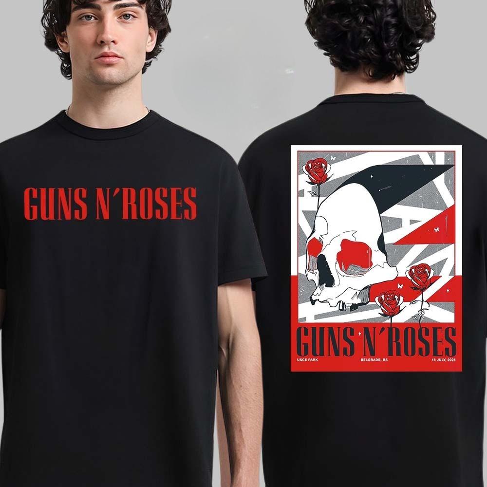 

Новый постер концерта Guns N Roses на фестивале Firenze Rocks во Флоренции, Италия, 12 июня 2025 года. Искусство скелета Витрувианского человека. Унисекс футболка S