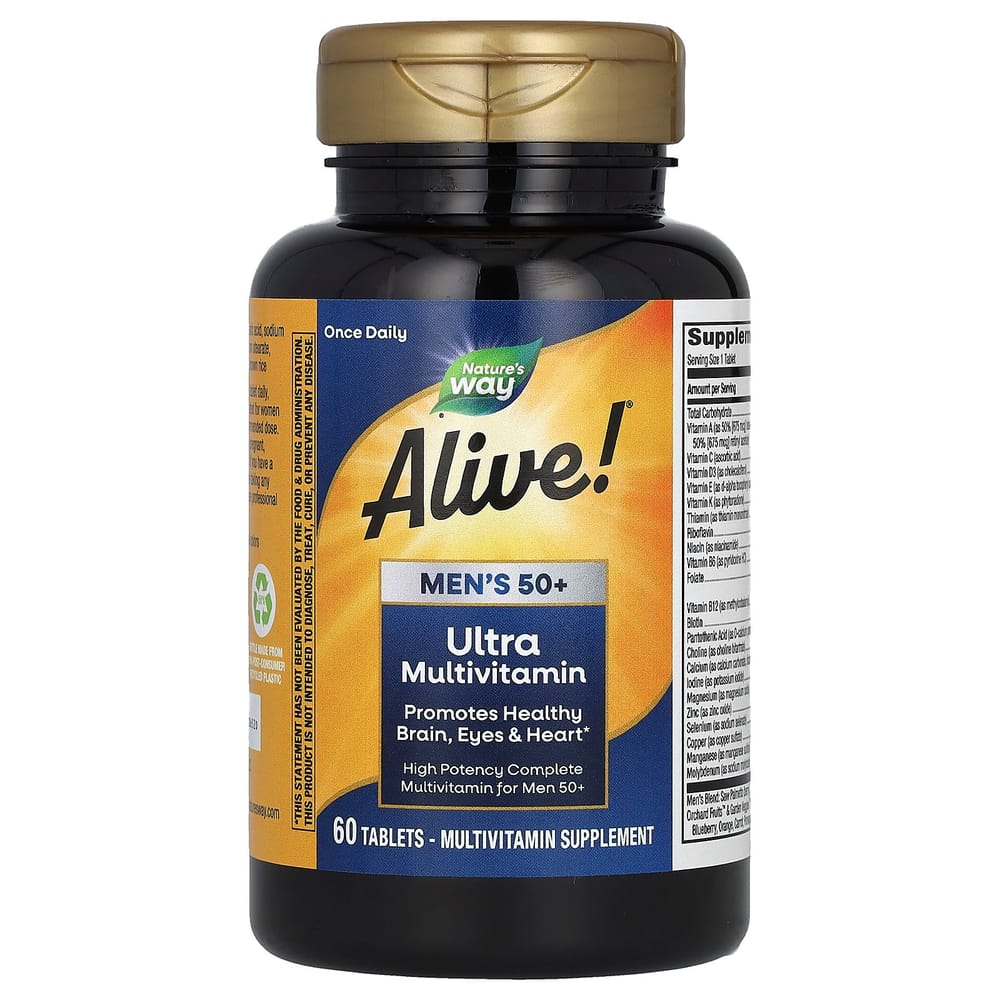 Nature's Way Alive! Men's 50+ Complete Multivitamin 60 Tablets