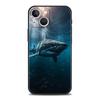 Oceanny Rekin Wielorybi Pływający Luksusowe Etui na Telefon Dla iPhone 16 13 15 14 12 11 Pro MAX XR X SE XS 7 8 Plus Miękki TPU Odporny na Wstrząsy Pokrowiec