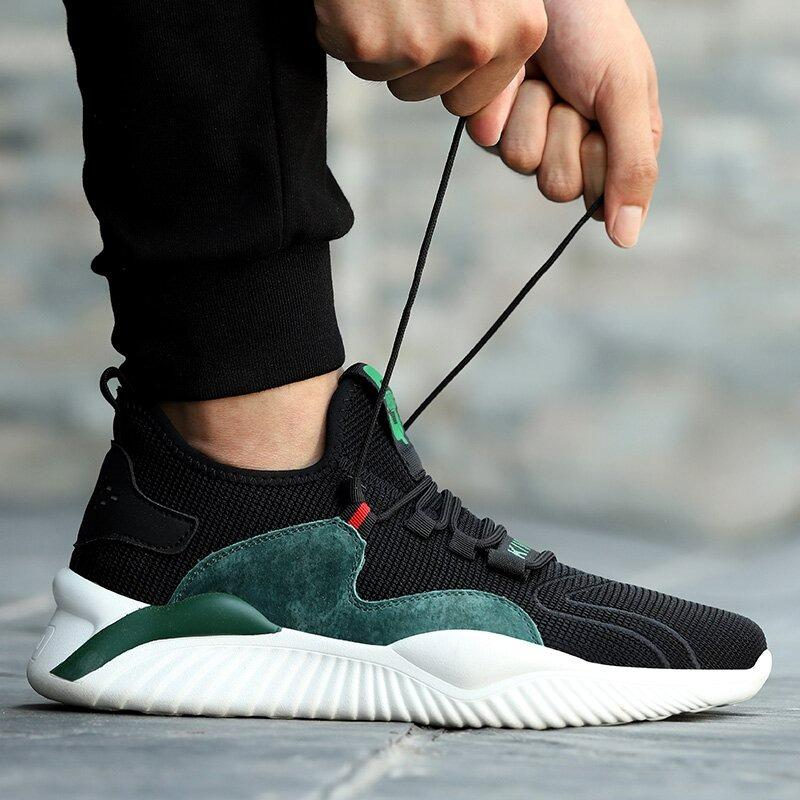 Fashion Work Men Safety Shoes Indestructible Steel Toe Shoes Puncture-Proof Anti-Smash Boots Protective Safety Boots Breathable Sneakers
