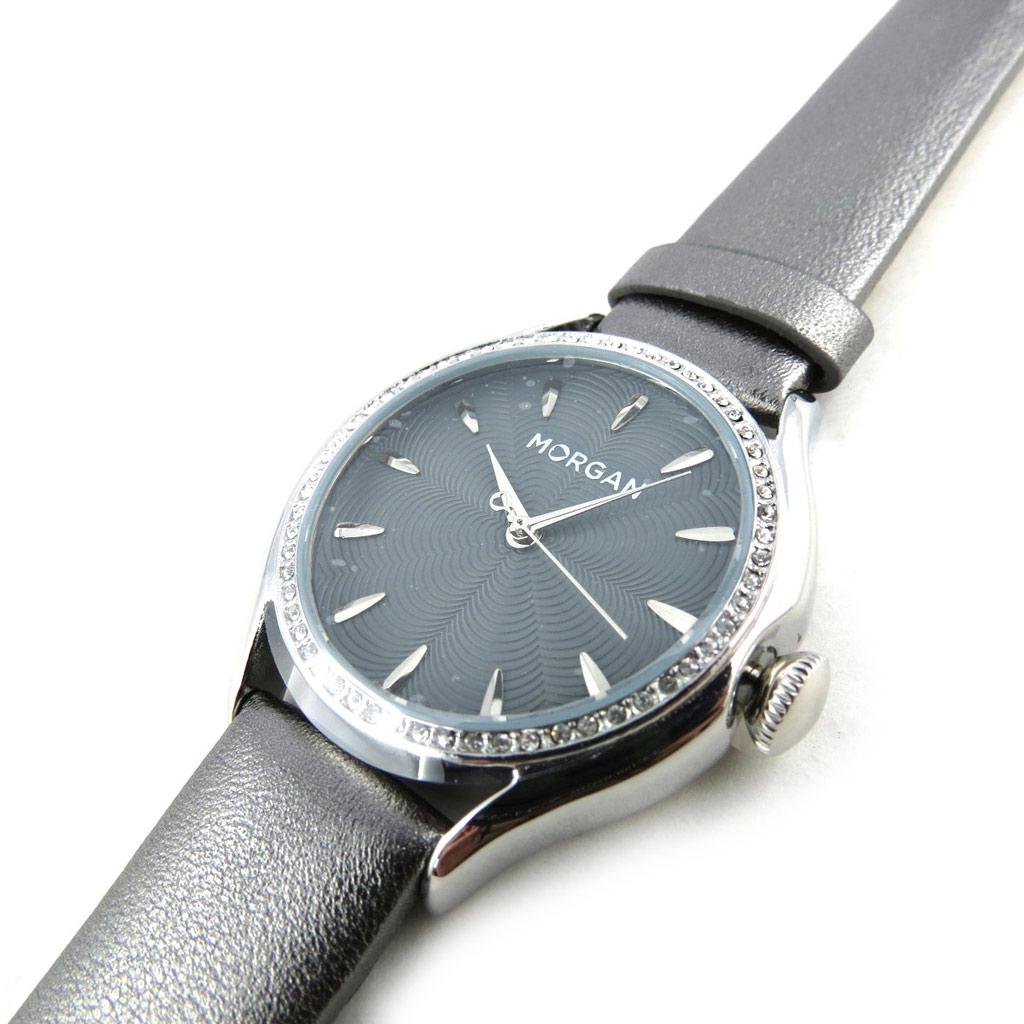 Morgan [N2325] - Montre créateur 'Morgan' gris (Diamonds)