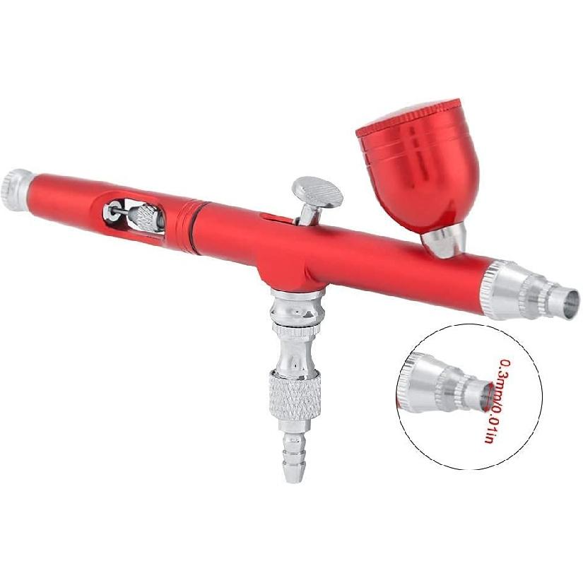 

Airbrush Kit, Airbrush Blush Makeup Kit, Nail Airbrush Machine, Tattoo Gun, Portable Cordless Airbrush Kit for Model Painting, Nail Art, Makeup, красный