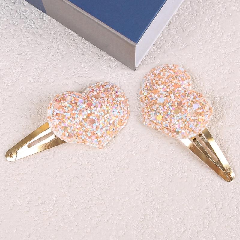 Sequined Casual Barrettes Hair Clip Bowknot Sweet Star Flat Clip Hairpin Star Bowknot 2000s Hair Clip for Bunches