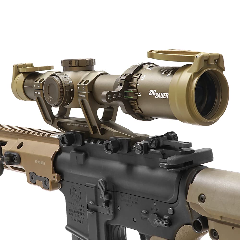 Evolution Gear Variable First Focal Plane Replica Scope for the SIG TANGO 6T DVO Short 6x Super 6068 Aluminum Dark Earth Tan Color (FFP) 1-6X24mm