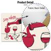 Red Hand Drawn Dining With Wine And Crab Coffee Modern Food Wall Art Canvas Painting Abstract Poster Hotel Bar For Kitchen Decor