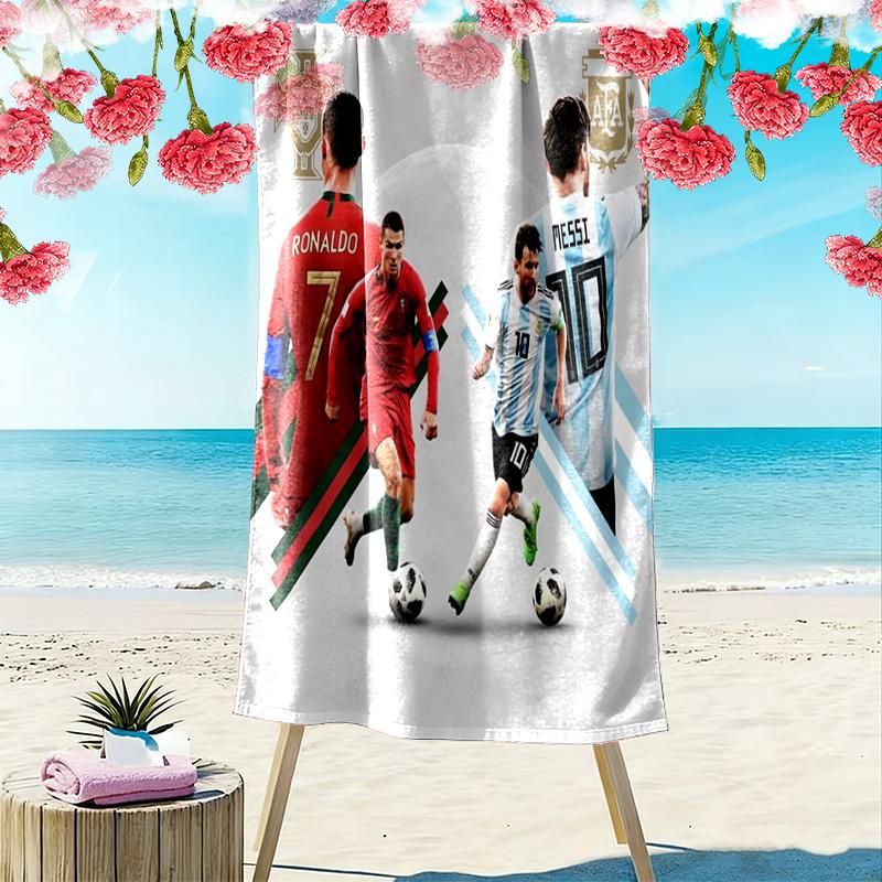 Electric Soccer Triumph beach towel Portable for travel Outdoor camping Outdoor pool towel quick-drying swim towel Absorbent bath towel