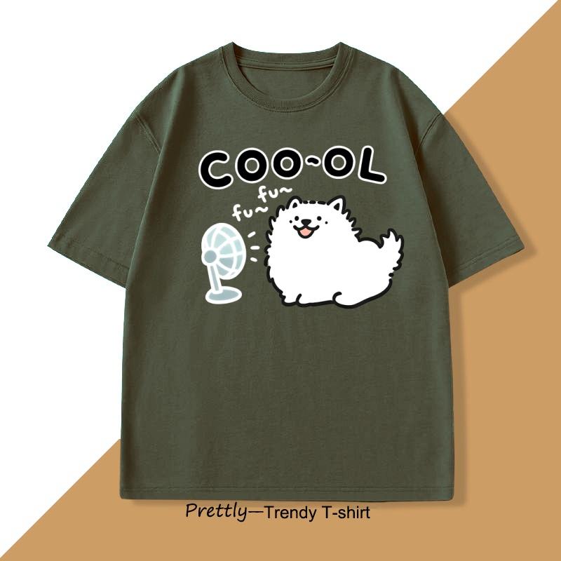 Funny Cute Dog Cool Fan TShirt Men Women Summer Puppy Graphic Tee Adorable Dog Lover Tshirt Harajuku Cotton Short Sleeve Tees