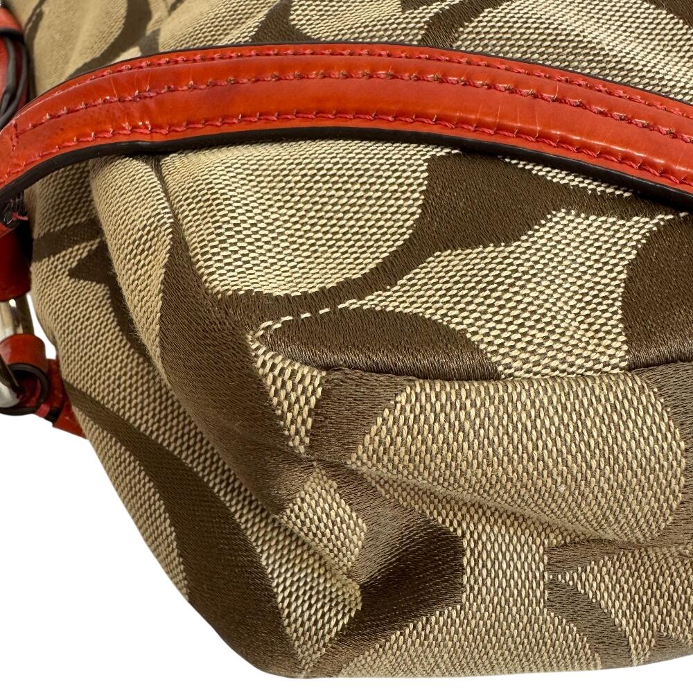 Coach 18903 Signature Canvas Umhängetasche beige Canvas Damen Gebraucht