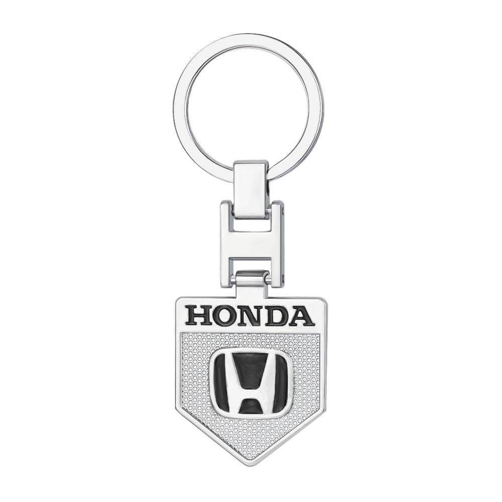 3D Metal Leather Car Emblem Key Chain Keyring Pendants Accessories For Honda Civic 10th 11th Gen Hrv Jazz City Fit 7 Crv Odyssey IP8