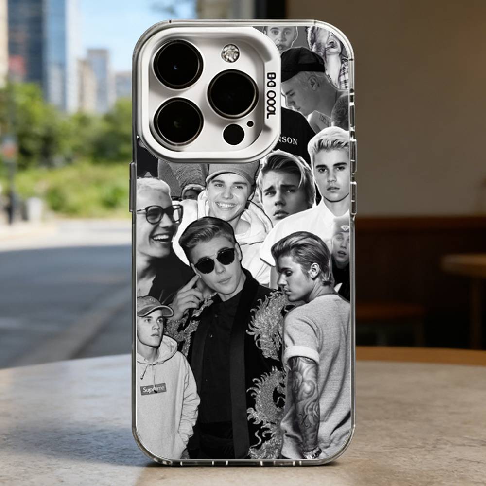 J-Justin B-Bieber Case for iPhone 16 15 14 13 12 11 Pro Max Plus Air 16E X XR XS Max Hard Shockproof Bumper Cover