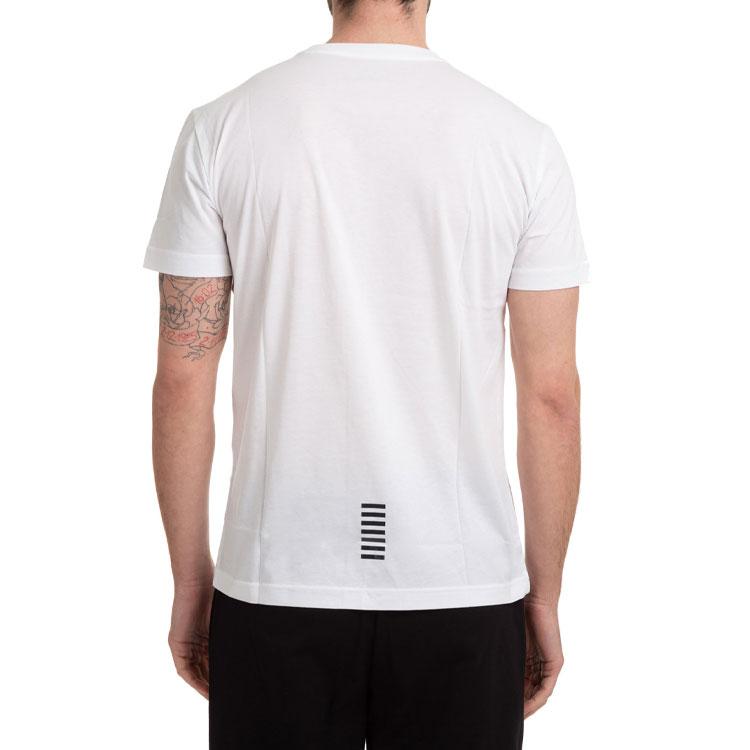 Emporio Armani EA7 Logo Short Sleeve T-Shirt Men Tops White 8NPT51-PJM9Z-1100
